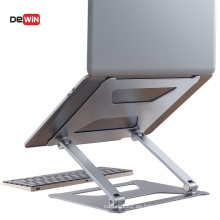 En stock de aleación de aluminio, ajustable ajustable portátil plegable para computadora portátil portátil